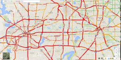 La carte de Dallas de la circulation