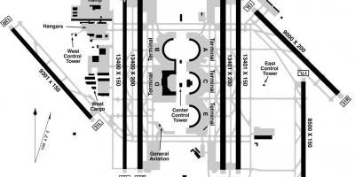 Carte de l'aéroport de DFW