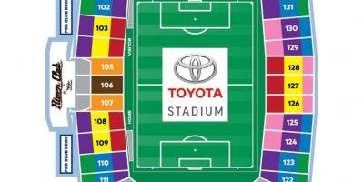 Carte de Toyota Stadium de Dallas