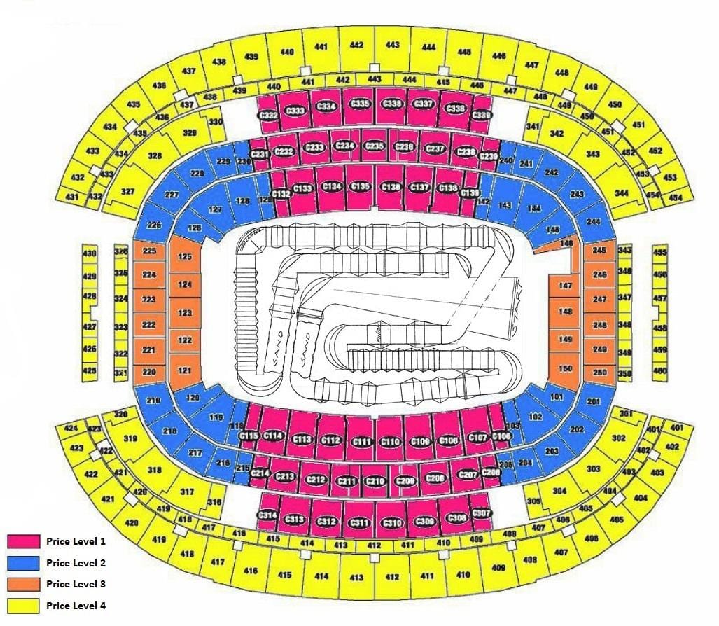 AT&T carte des sièges