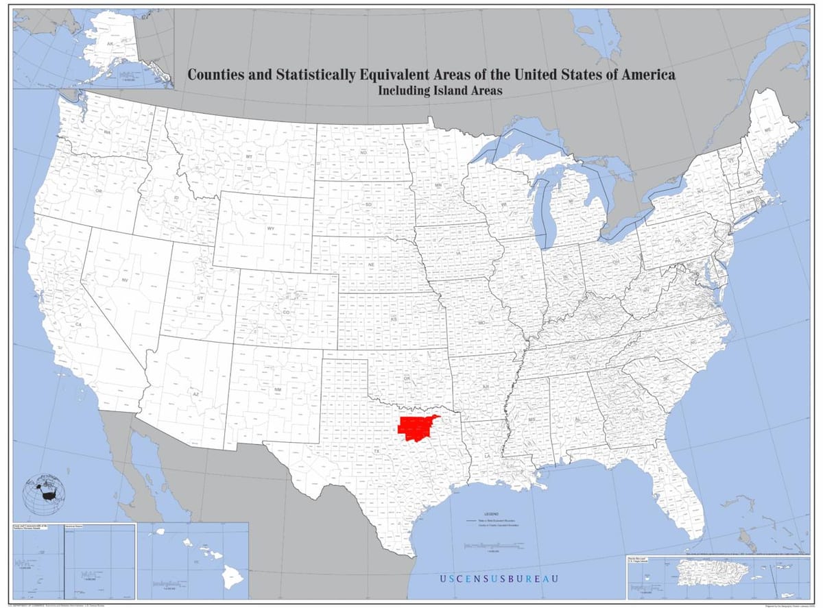 Dallas sur la carte des etats-unis
