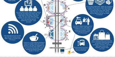 Carte de l'aéroport de Dallas