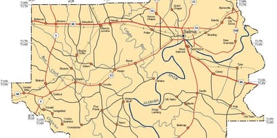 Carte du comté de Dallas