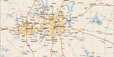 Dallas Fort Worth metroplex carte